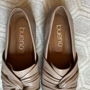Bueno by Anthropologie Women's Emma Knotted Flats Taupe Shoes EU 38 US 7.5